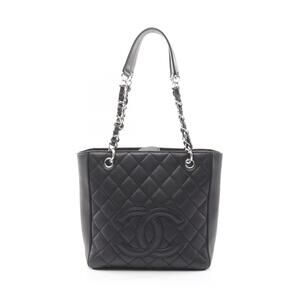 Chanel Matelasse PST Tote Bag Caviar Leather Grained Calfskin Black